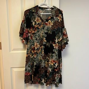 Zara Floral Shirt Dress